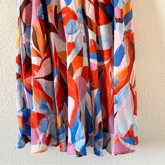 Forever 21 Women Small Dress Tunic NWT Artsy Floral Boho Shift Relax - Picture 2 of 9